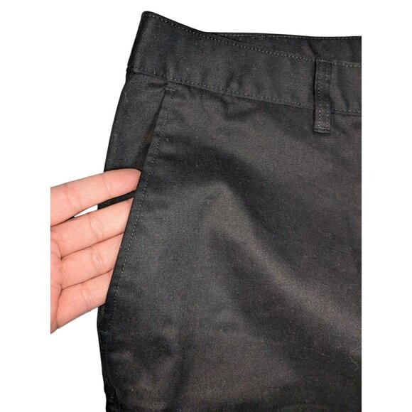 Old Navy Womens Black High-Rise Bermuda Shorts Size 28 With Adjustable Waist & B - Picture 9 of 10